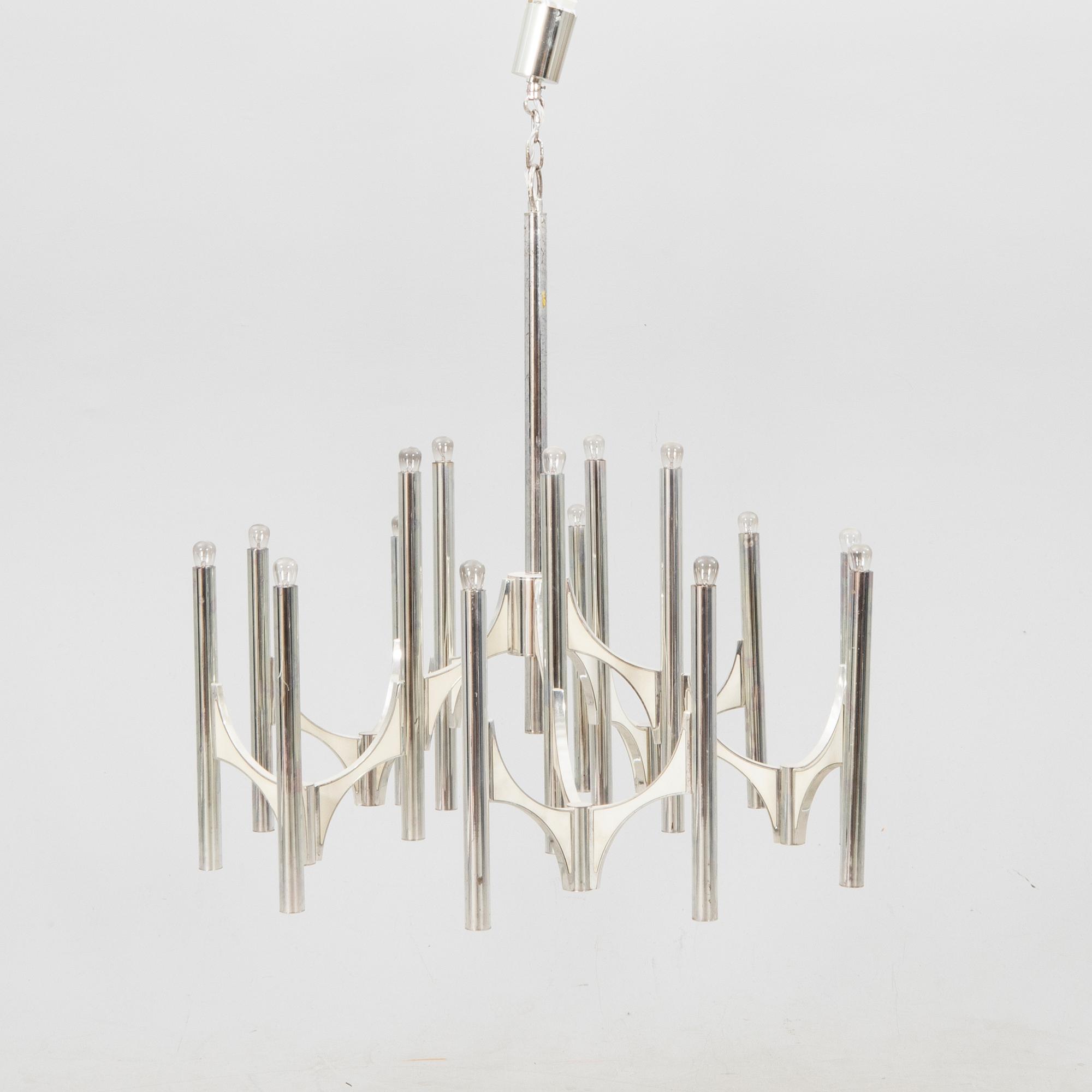 Gaetano Sciolari ljuskrona 'Orbit', 15 ljuspunkter 1960 - 70 - tal.