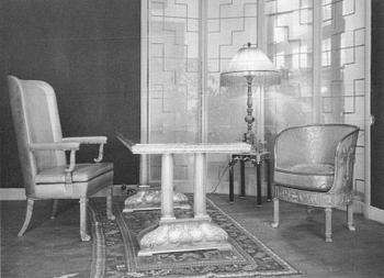 Axel Einar Hjorth, a "Caesar" stained birch and leather armchair, Nordiska Kompaniet, Sweden, 1929.