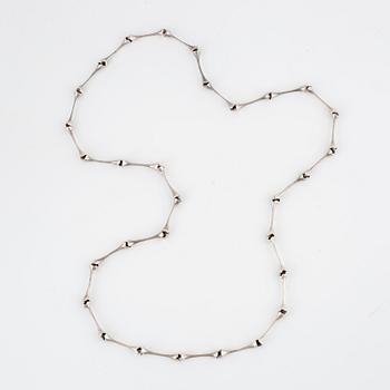 BJÖRN WECKSTRÖM, "Aranda" silver necklace, Lapponia 1978.