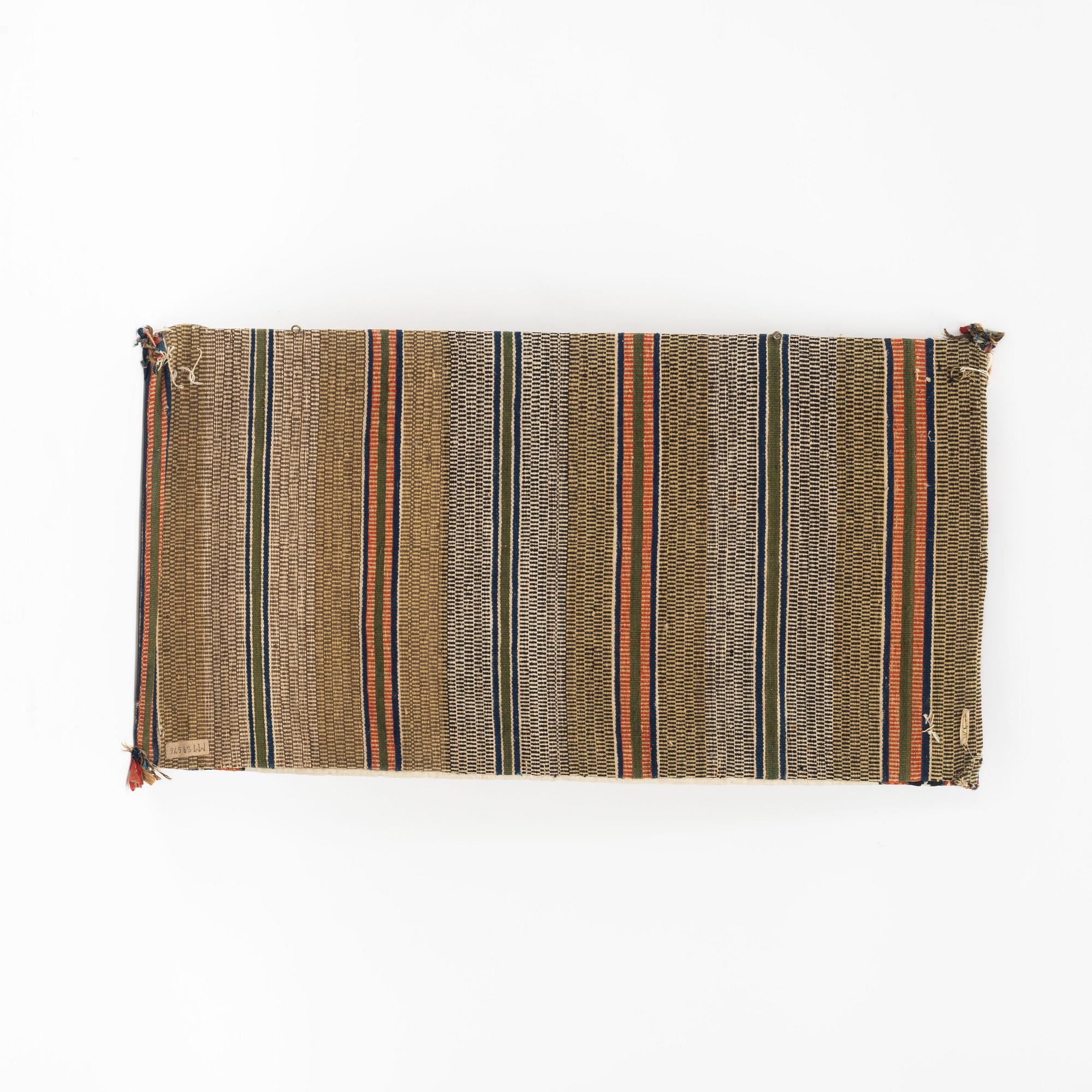 Seat cushion, (flat weave). Skåne, Sweden, 19th Century.