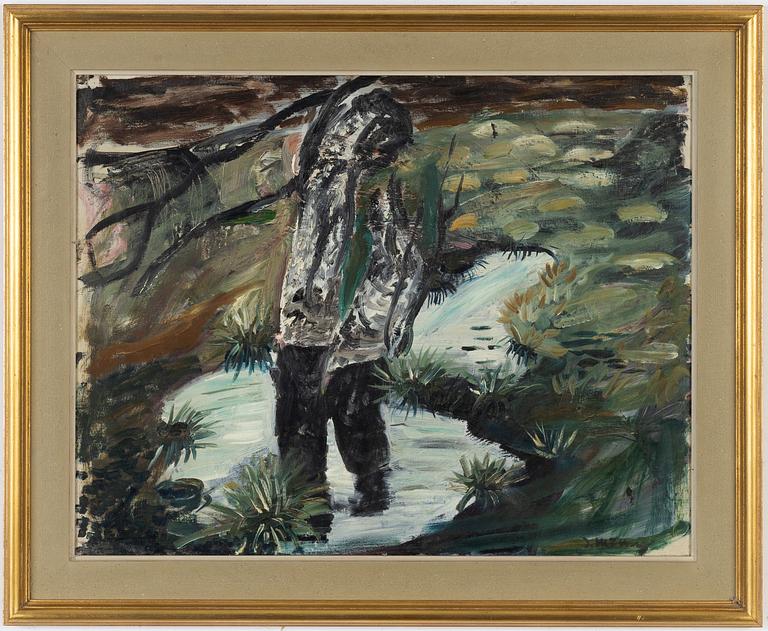 Ingegerd Möller, olja på duk, signerad.