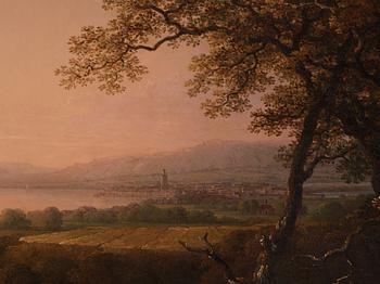 Carl Johan Fahlcrantz, View of Jönköping with Huskvarna.