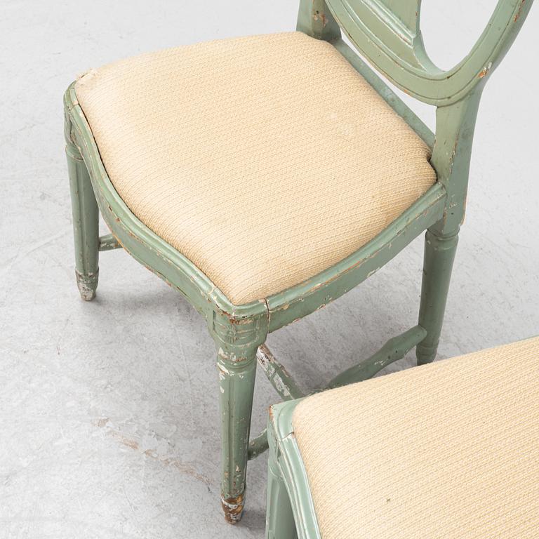 Stolar, 5+1 st, gustavianska,  svenska modellen, 17/1800-tal.