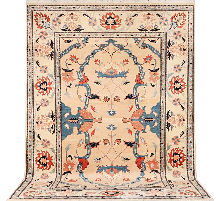 A Mamluk design carpet, c. 425 x 306 cm.
