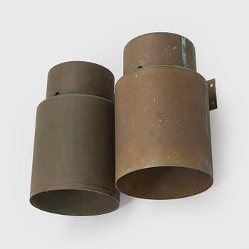 Lisa Johansson-Pape, A pair of mid 20th century outdoor / wall lights for Orno, Finland.
