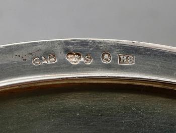 BONBONJÄR, silver, art déco, GAB, Stockholm 1934. Vikt ca 313 gram.