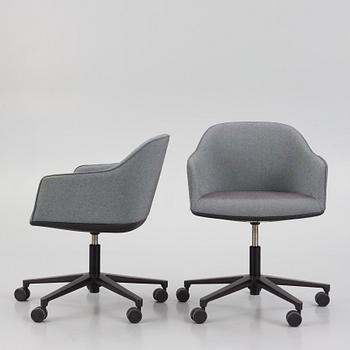 Ronan & Erwan Bouroullec, skrivbordsstolar, ett par, "Softshell Chair", Vitra, 2015.