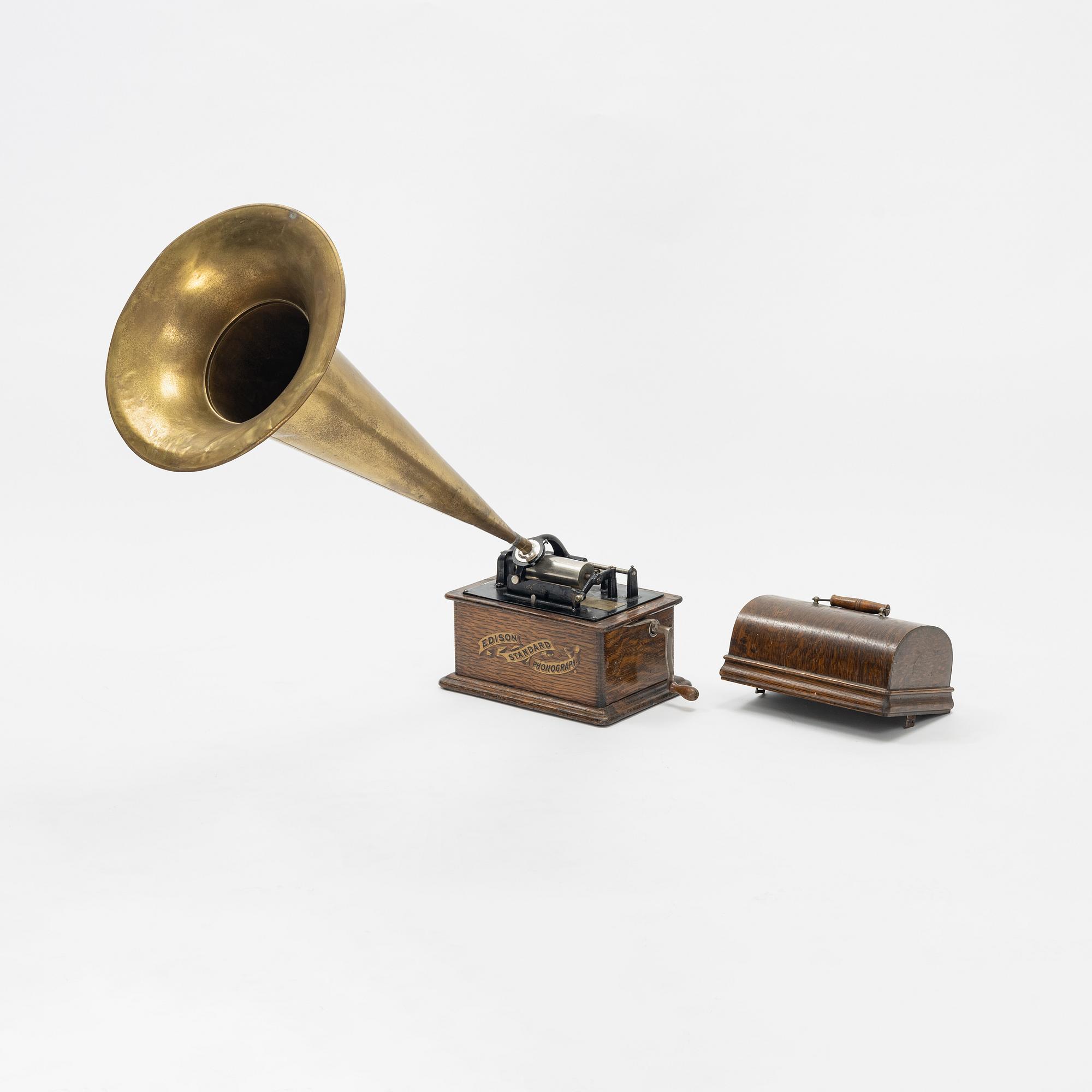 An Edison Standard Phonograph, late 19th century.