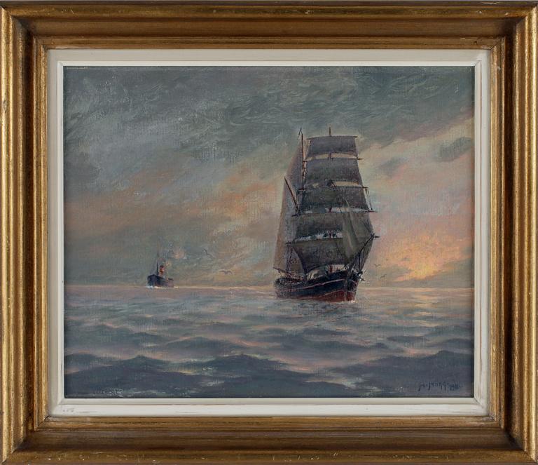 HERMAN HÄGG, olja på duk. Sign o dat 1911.