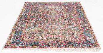 A semi-antique 'Millefleur' Kerman, ca ca 245 x 148 cm.