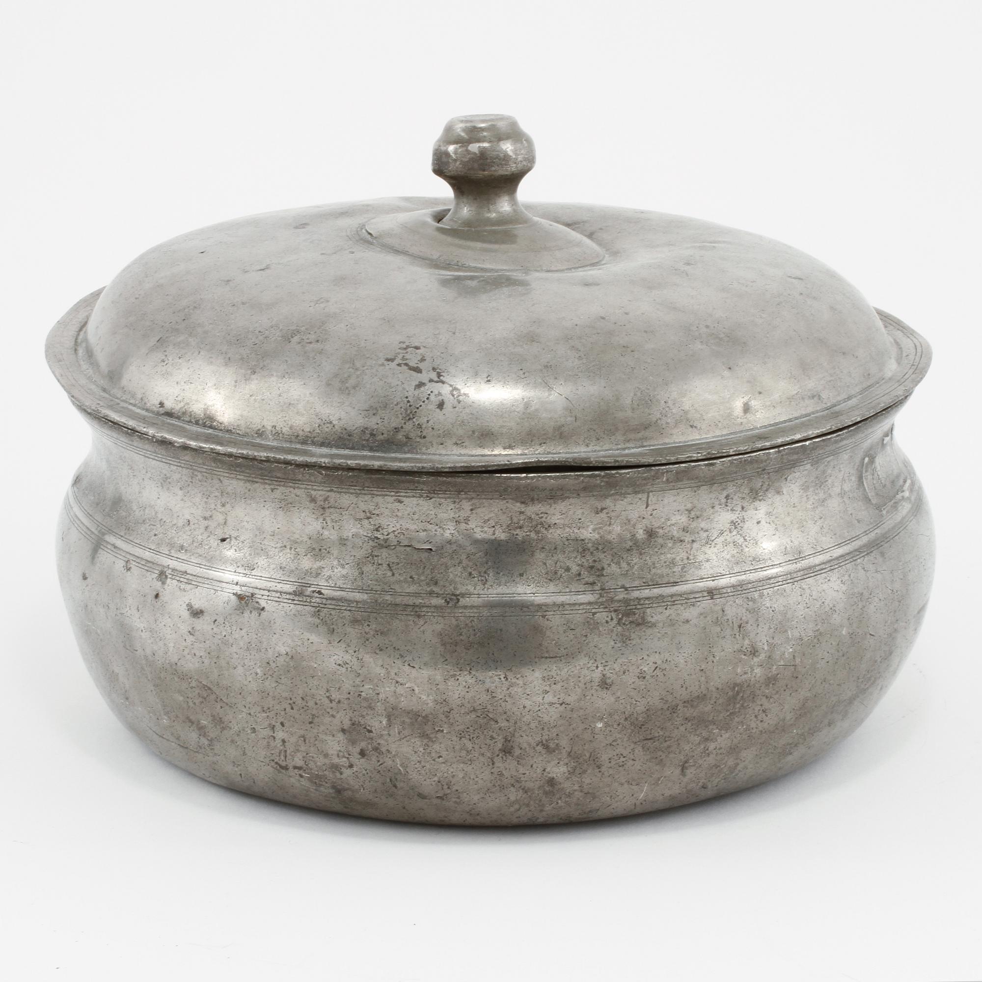 GRÖTSKÅL, tenn, 1800-tal.