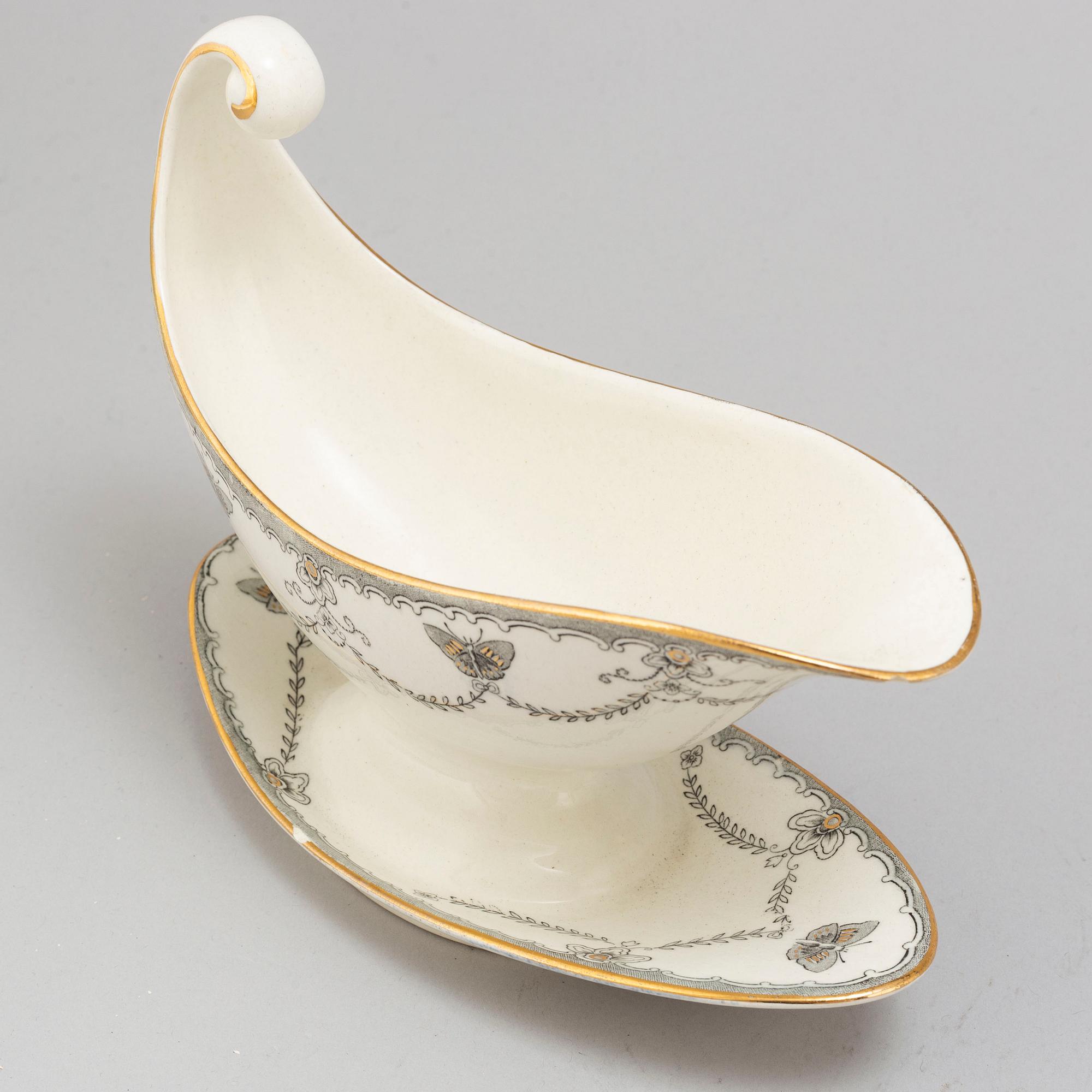 A part 'Fjäril' dinner and coffee service, from Rörstrand, 20th century (37 pieces).