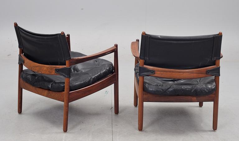 FÅTÖLJER, ett par, design Gunnar Myrstrand, Källemo, 1960-tal.