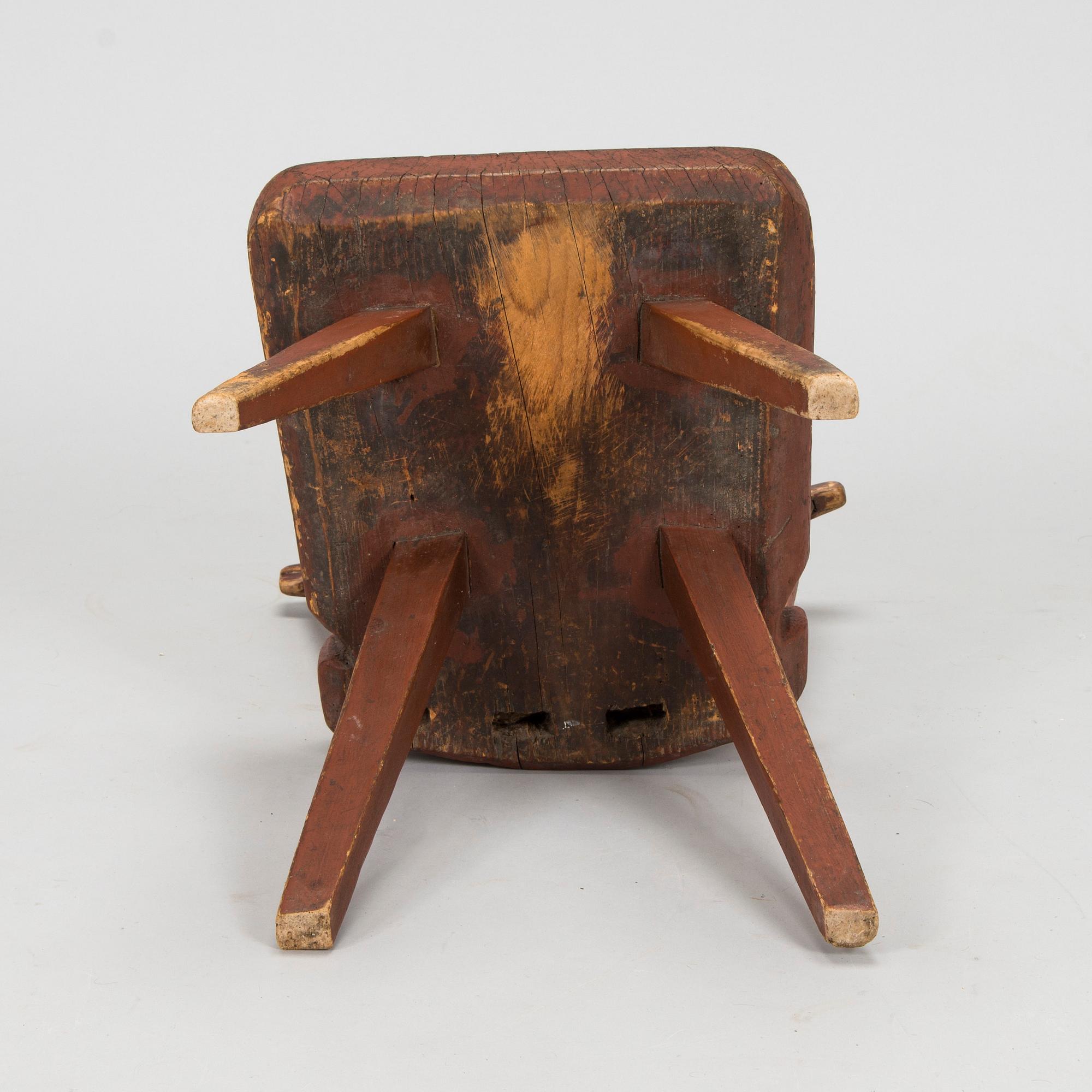 A folk art chair, 18th/19th century.