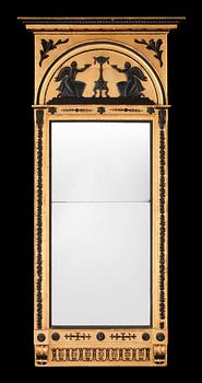 522. A late Gustavian circa 1800 mirror.