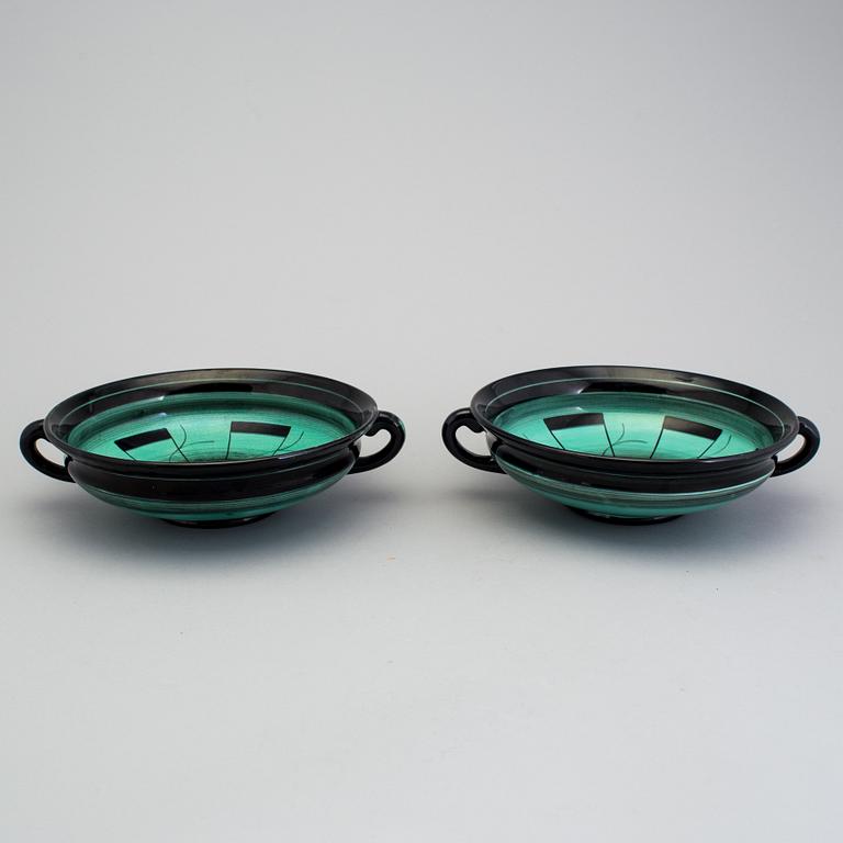 2 bowls of the "V series", Ilse Claesson for Rörstrand, 1930´s.