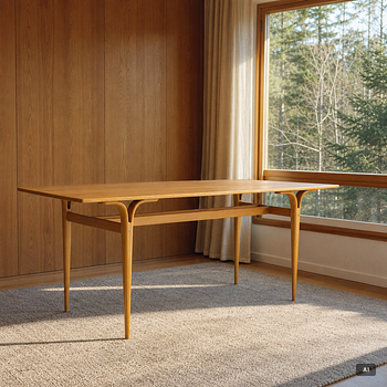 Bruno Mathsson, a table, Firma Karl Mathsson, Värnamo, 1961.