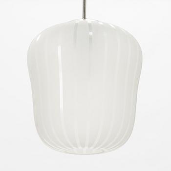A Swedish Modern glass ceiling light, Orrefors, 1940's.