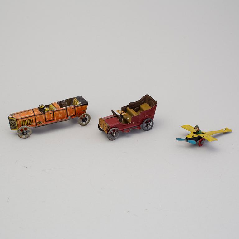 PENNY TOYS, 9 stycken, bland annat Tyskland, 1910/20-tal.