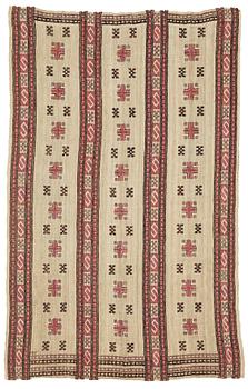 170. Märta Måås-Fjetterström, A drape, "Röd S-bård", flat weave, ca 237-242,5 x 153-156 cm, signed MMF.