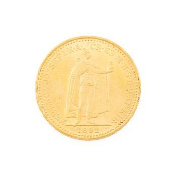 Gold coin, Hungary, 20 Korona, 1892.