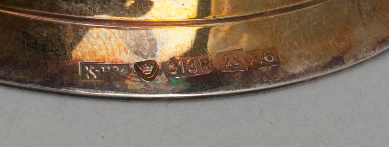 BORDSPINGLA, silver, Åbo 1951. Vikt 53 g.