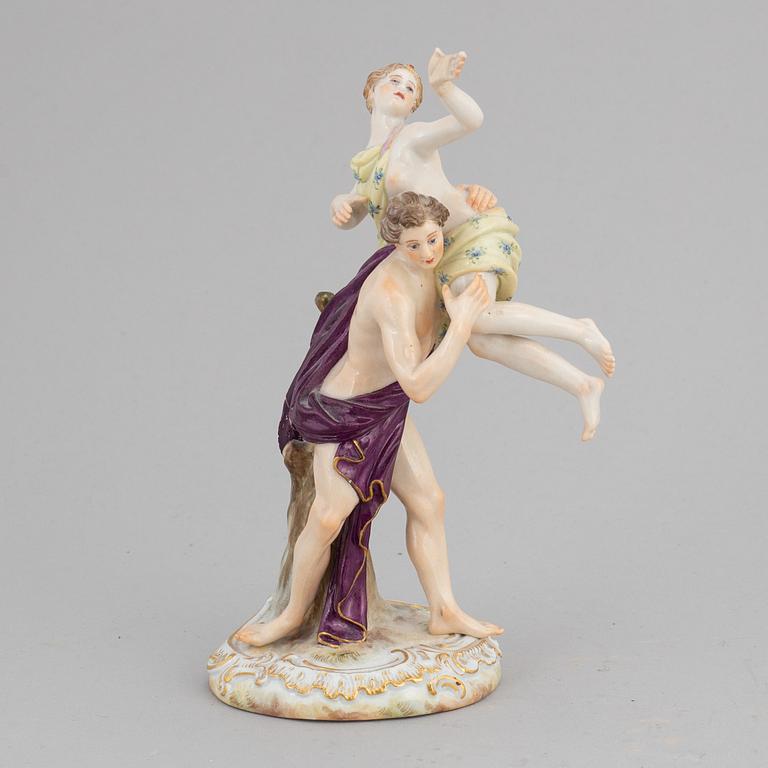 A Meissen porcelain figurine group, late 19th century.