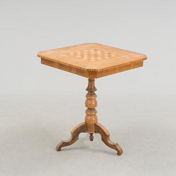 A intarsia table from the late 19th century.