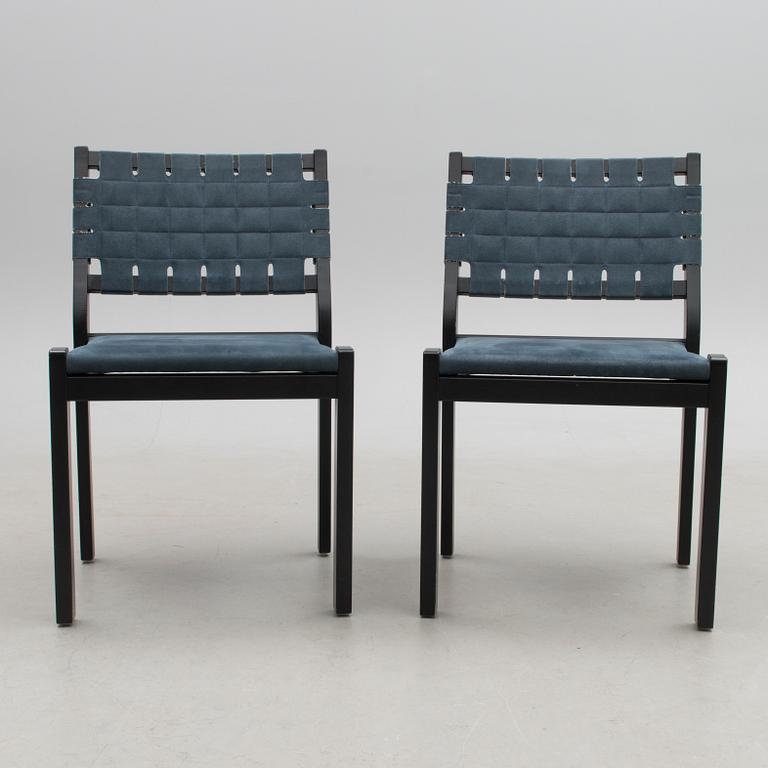 A Set of Four 611 Chairs by Artek, 2004.