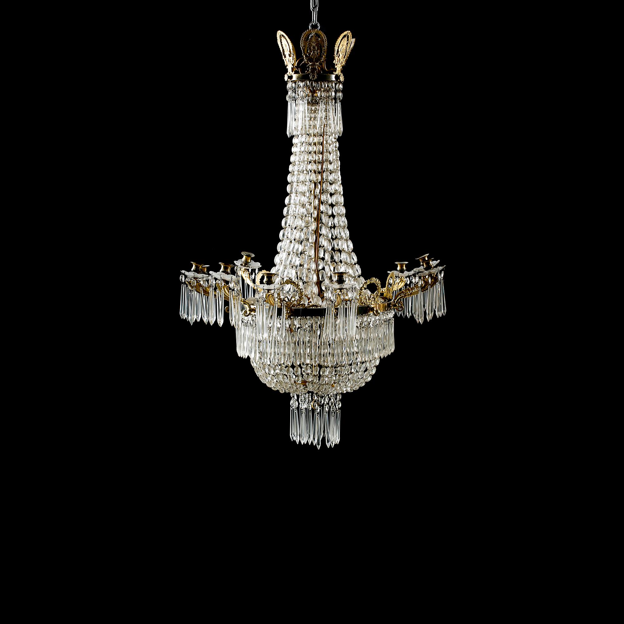 LJUSKRONA, omkring år 1900. Höjd ca 100 cm.