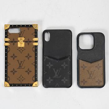 Louis Vuitton, mobilskal, 3 st,