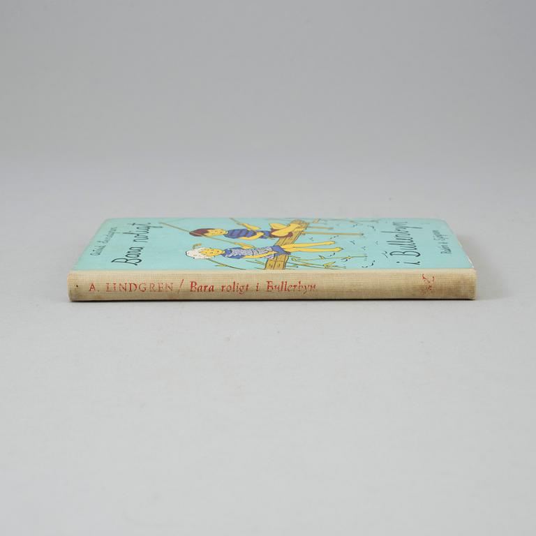 Two books by Astrid Lindgren with dedications from the author.