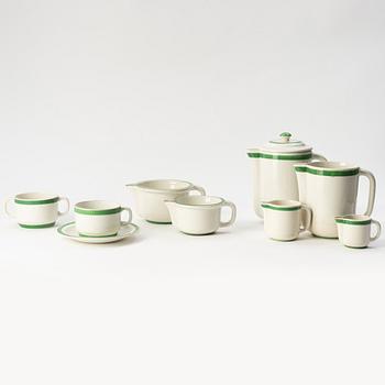 Wilhelm Kåge, a 106 pieces creamware 'Praktika/ Weekend' service, Gustavsberg, Sweden 1930s.