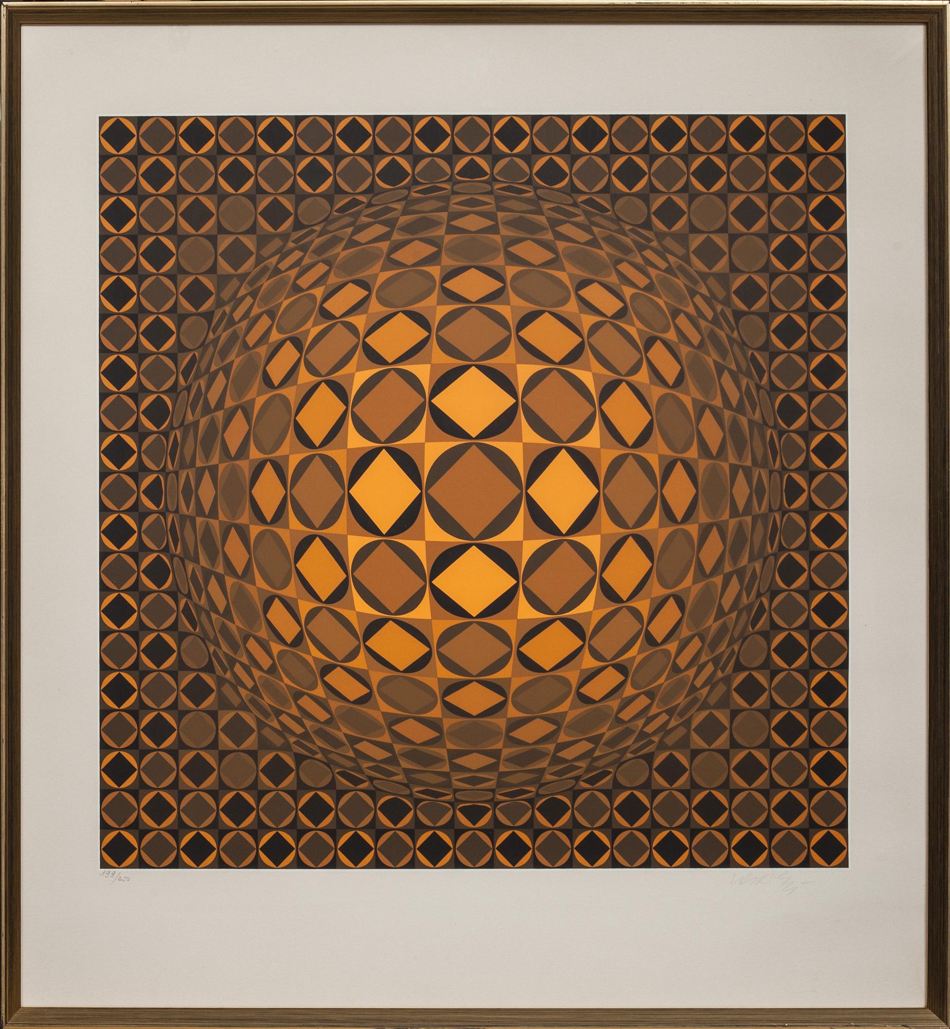 VICTOR VASARELY, färgserigrafi, signerad och numrerad 199/250.