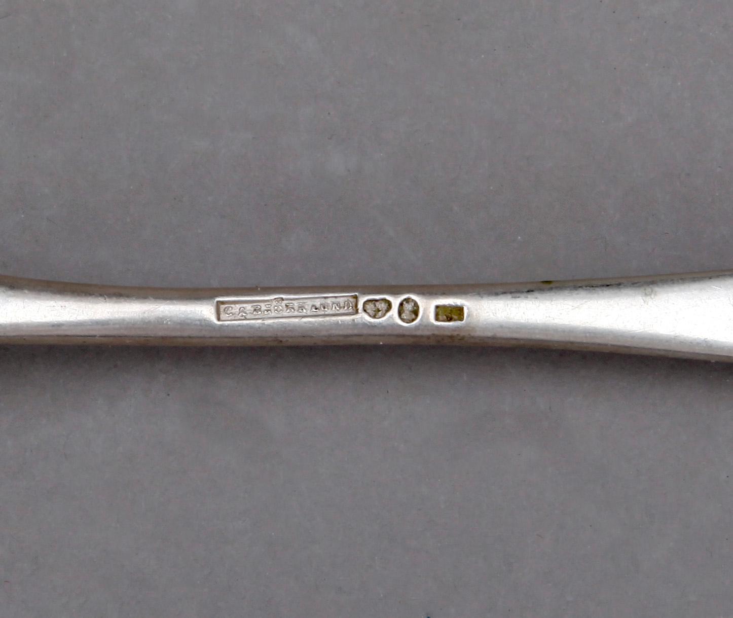 BESTICK, silver, 66 delar, GAB och JET, Stockholm, ca 1886-1901, vikt ca 3098 g.
