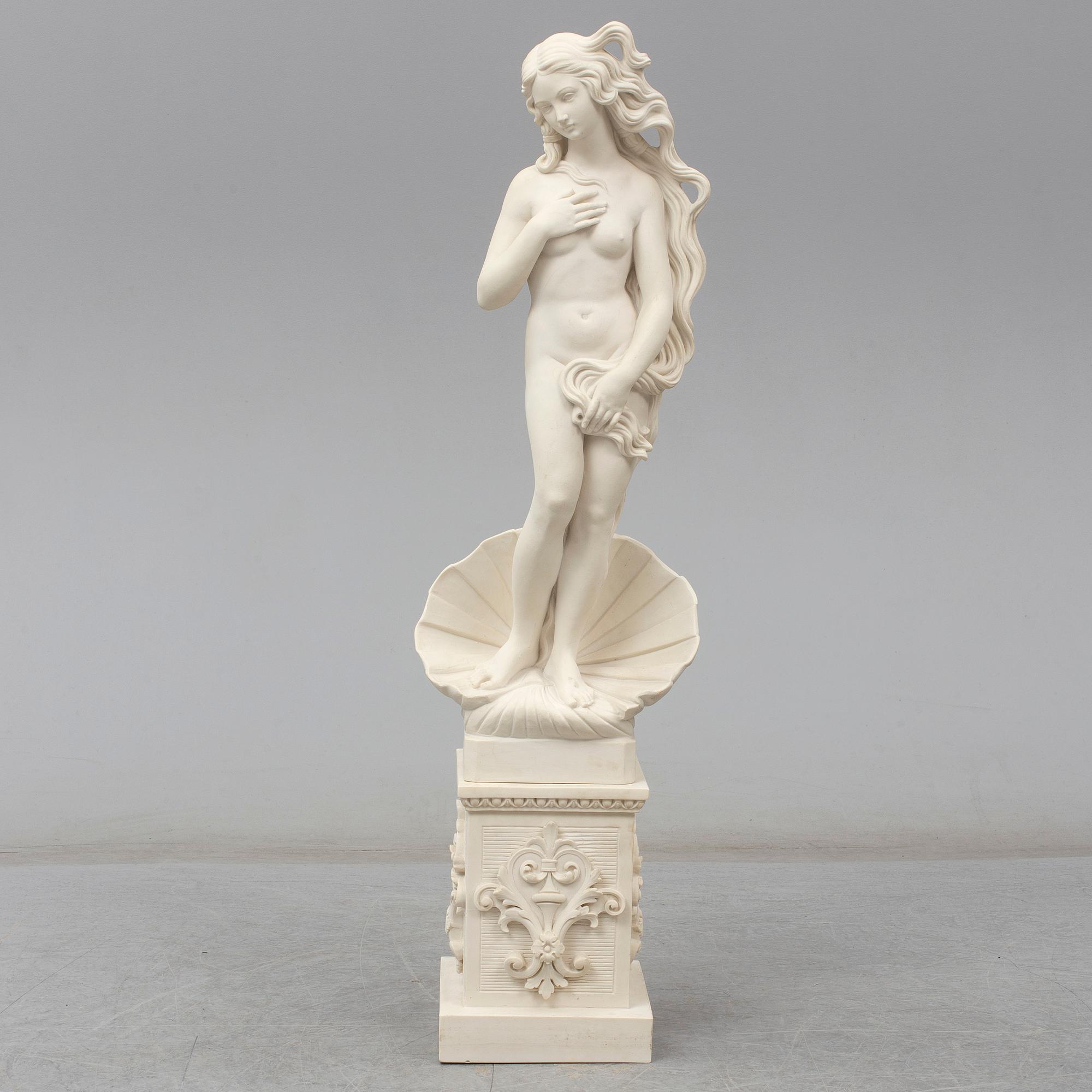 SANDRO BOTTICELLI, efter. Trädgårdsskulptur, gjutmassa, Kosmolux, Italien.