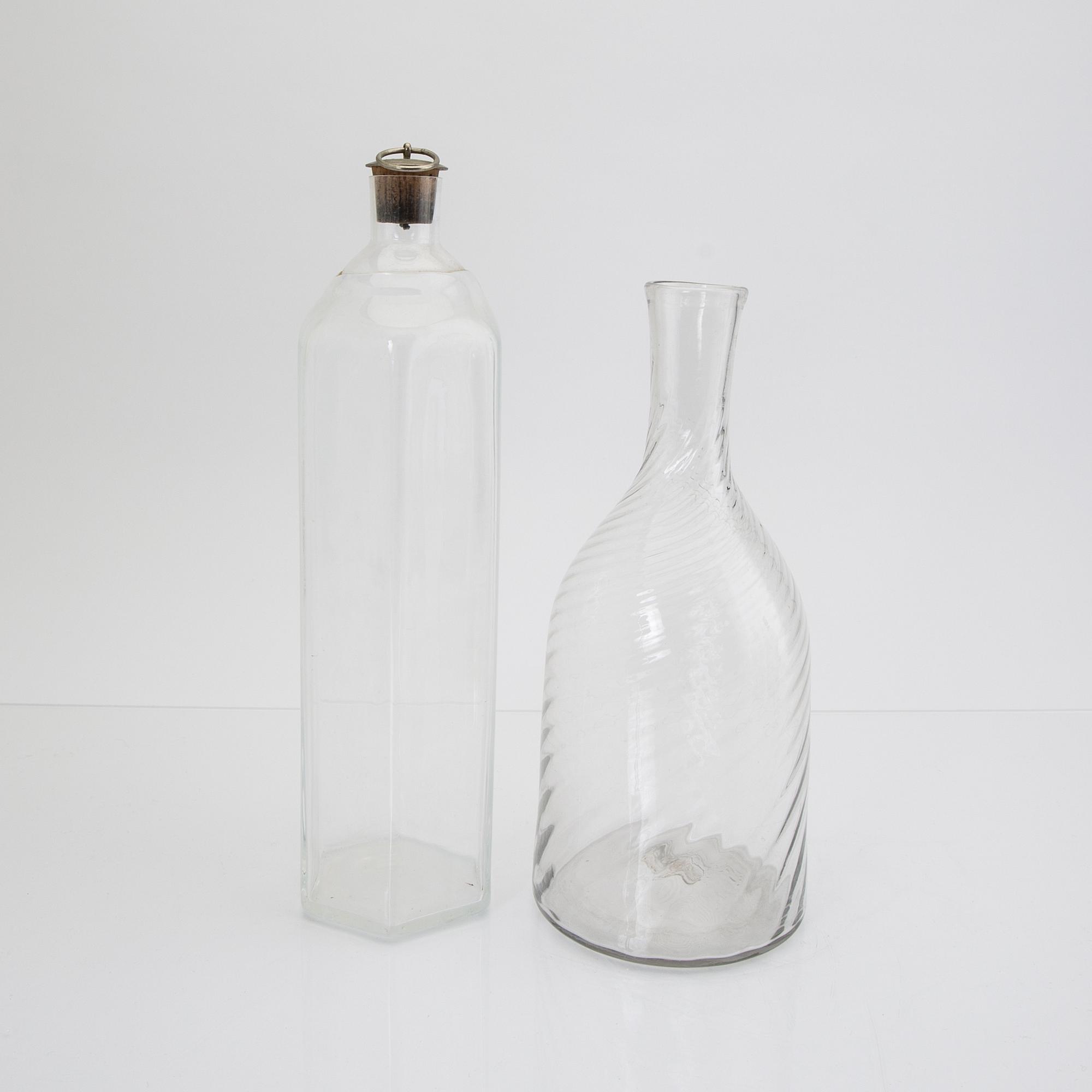 Karaffer 4 st 18/1900-tal.