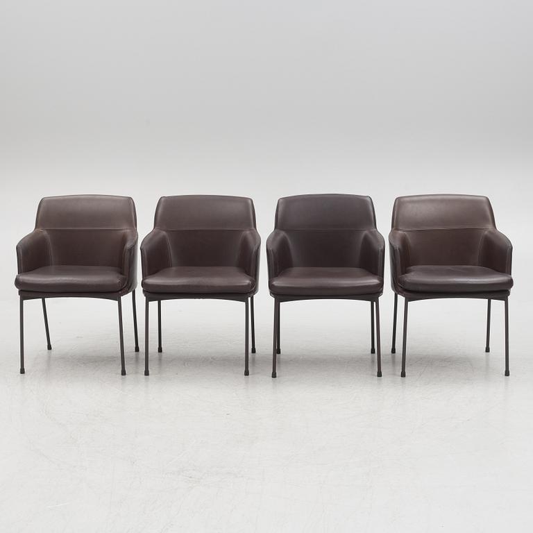 Claesson Koivisto Rune, four 'Montevideo' armchairs, Tacchini, Italy.