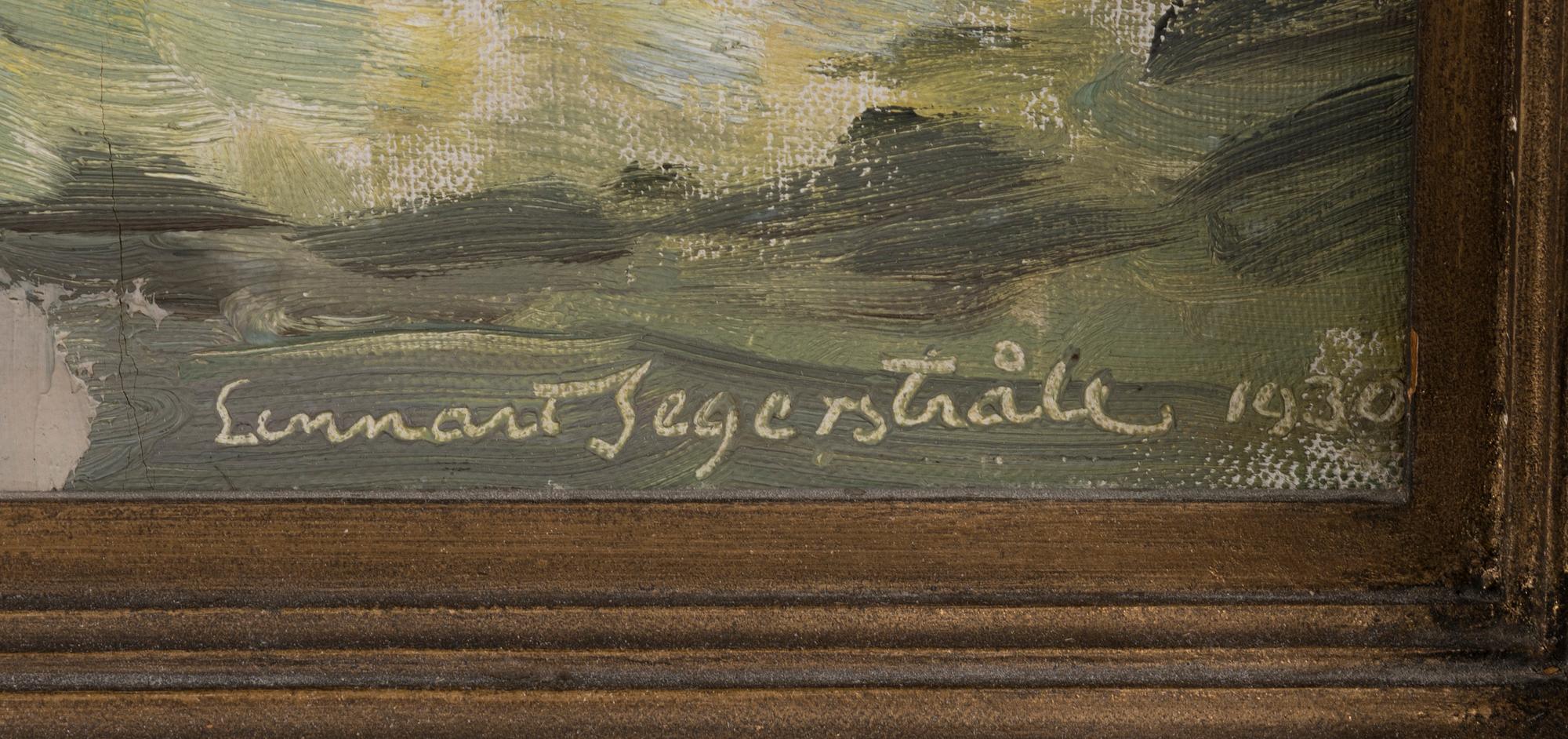 LENNART SEGERSTRÅLE, oil on canvas, signed and dated 1930.