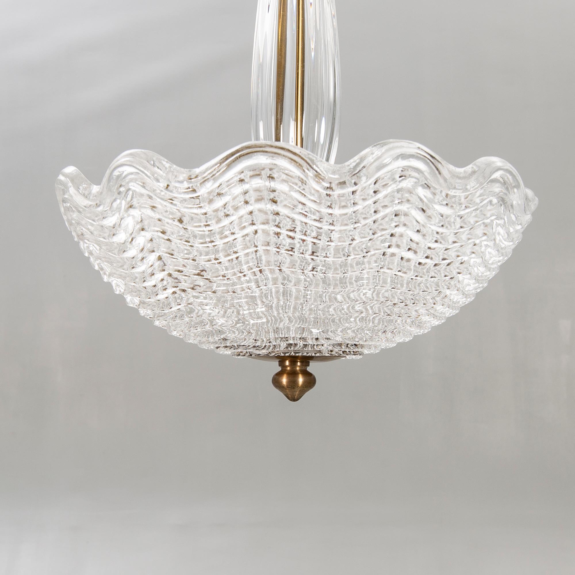 Carl Fagerlund, Taklampa, Orrefors.