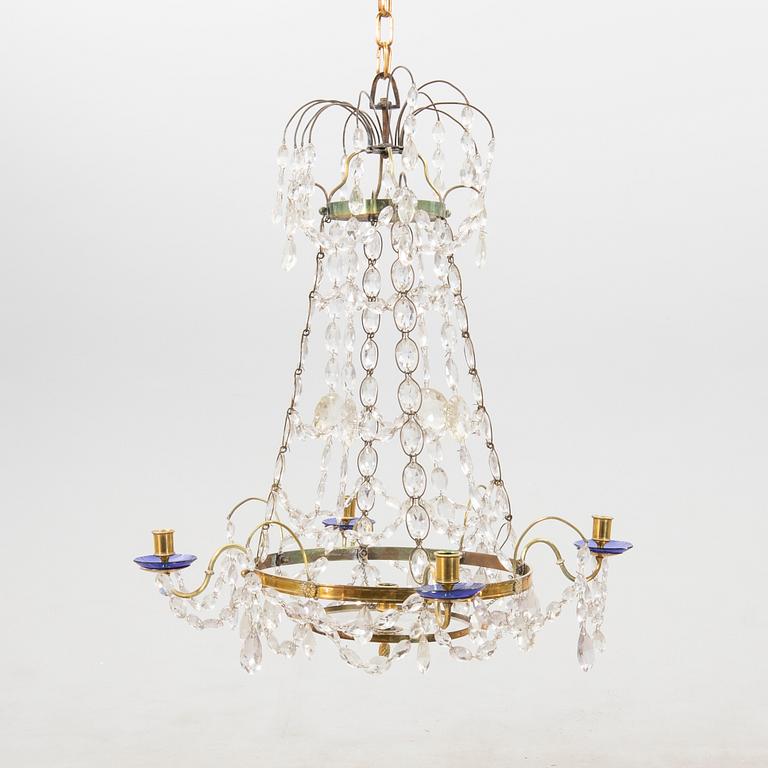 Chandelier, Gustavian style, first half of the 20th century.