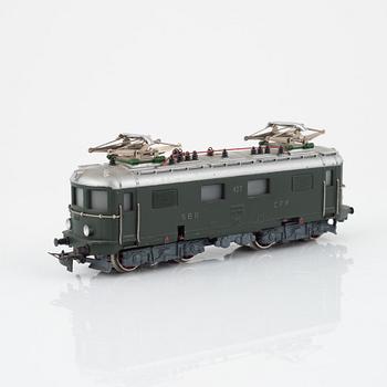 Märklin, ellok, modell RES 800, spår H0, 1950-tal.