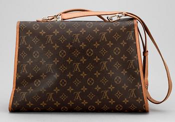 A monogram canvas shoulder bag by Louis Vuitton.