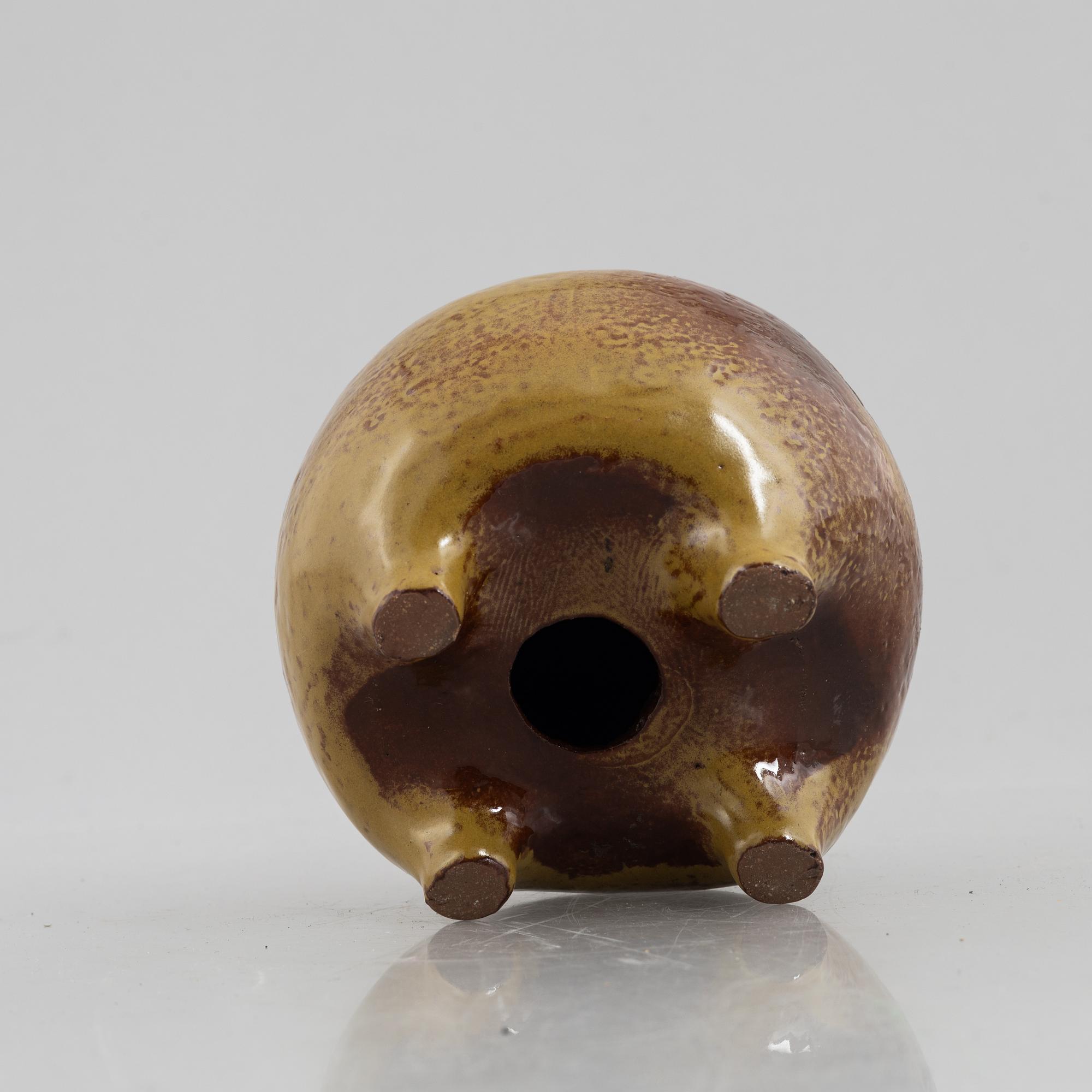 Lisa Larson, a 'Bulldog' figurine from the series 'Stora Zoo', Gustavsberg.