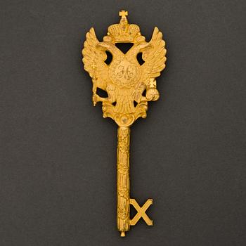 Chamberlain key, ormolu, Russia Nikolai I 1825-1855.