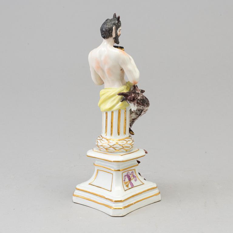 A Samson porcelain figure of a faun, Paris, France circa 1900.