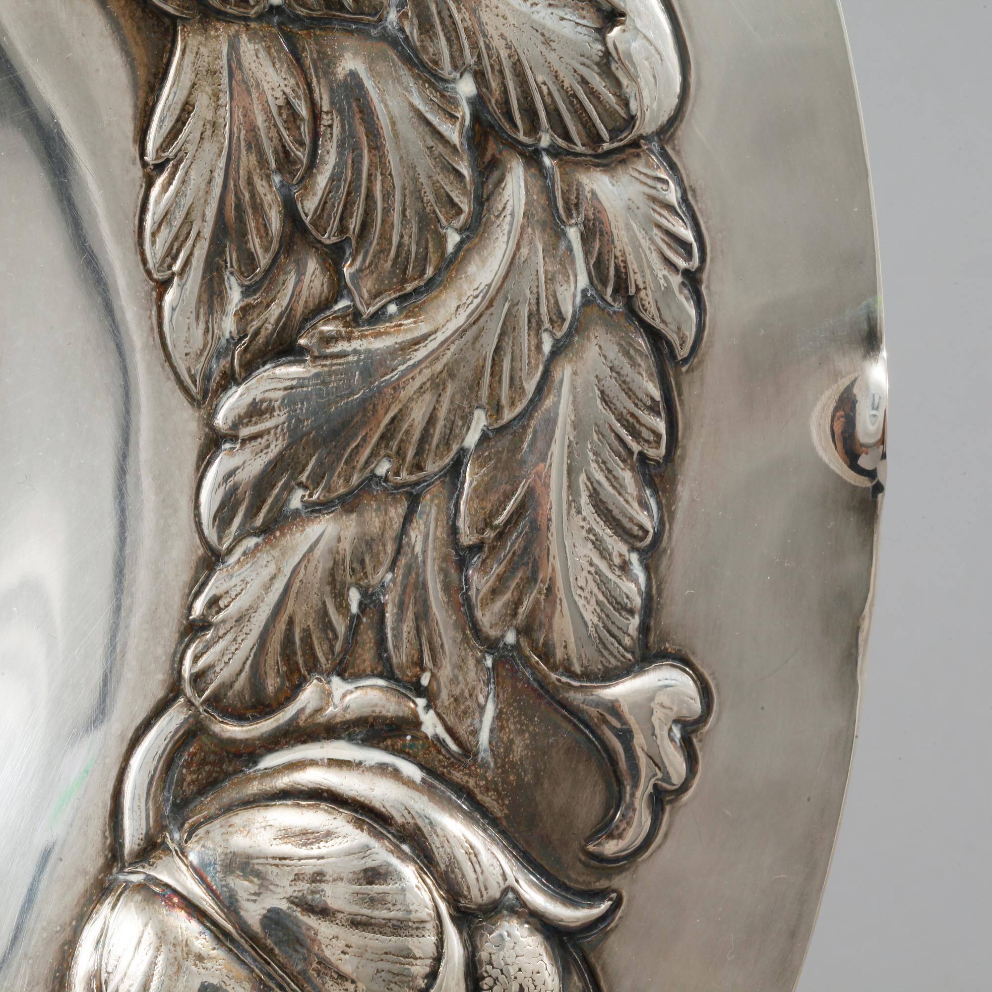 FAT, silver, barockstil, GAB, Stockholm, 1944, vikt 600 gram.