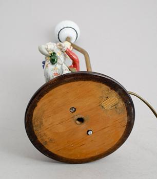 BORDSLAMPA, porslin, Tyskland, 1900-talets förta hälft.