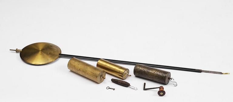 A George II japanned musical longcase clock by William Barrow (watchmaker in London 1700-36).