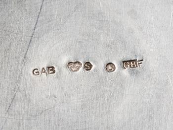 KAFFESERVIS, 3 delar, silver, GAB, Stockholm, 1933/34, vikt ca 830g.